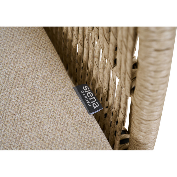 KANSAS Diningsessel matt anthrazit/taupe Polyester, PU-bes