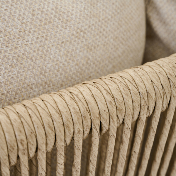KANSAS 2er Diningbank matt anthrazit/taupe Polyester, PU-bes