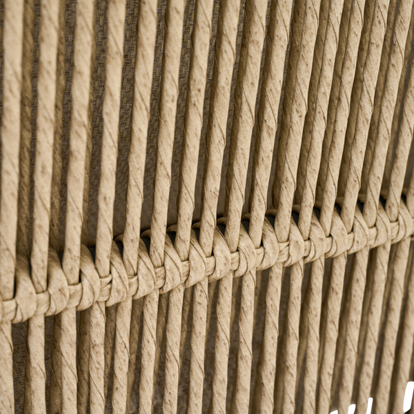 KANSAS 2er Diningbank matt anthrazit/taupe Polyester, PU-bes
