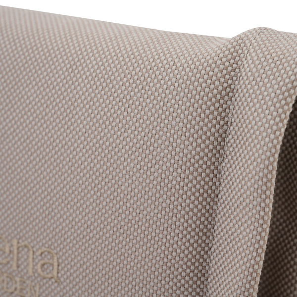 STELLA Sesselauflage 120cm, Farbe safari Gest. Alu matt anthrazit, Tischpl. aus Glas in dark concrete