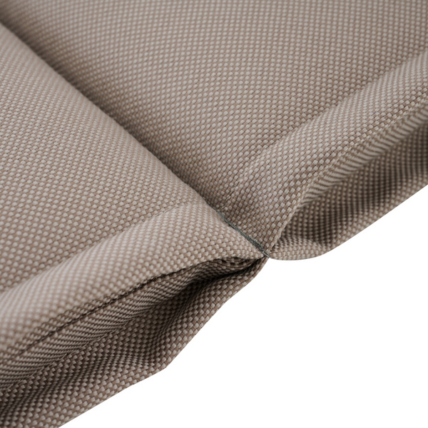 STELLA Sesselauflage 120cm, Farbe safari Gest. Alu matt anthrazit, Tischpl. aus Glas in dark concrete