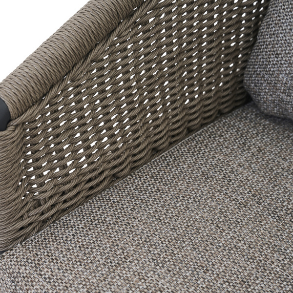 MERANO Stapelsessel anthrazit/taupe grau Bouclé-Gewebe, Bez. 100% Polyester