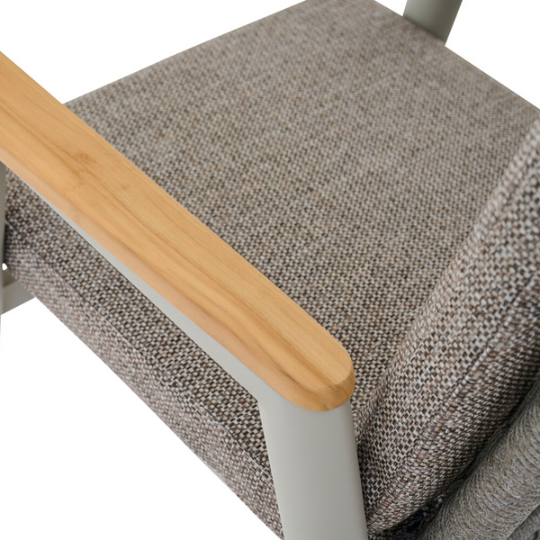 CORTINA Move Sessel matt seidengrau/taupe-grey Bouclé-Gewebe, Bez. 100% Polyester