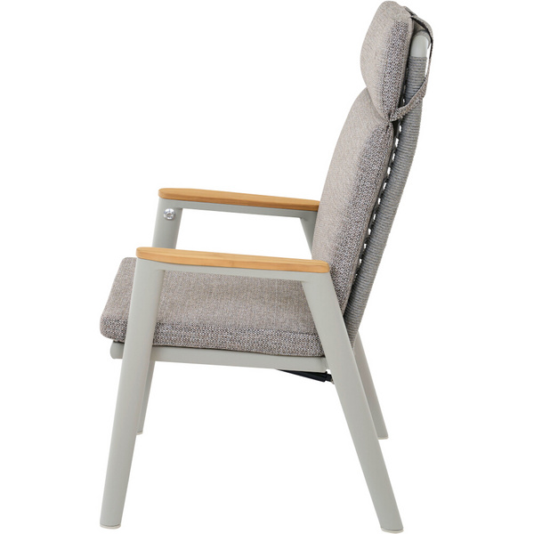 CORTINA Move Sessel matt seidengrau/taupe-grey Bouclé-Gewebe, Bez. 100% Polyester