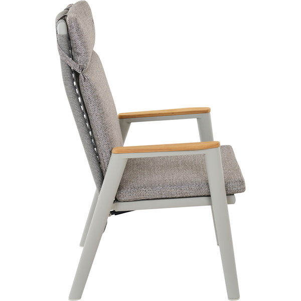 CORTINA Move Sessel matt seidengrau/taupe-grey Bouclé-Gewebe, Bez. 100% Polyester