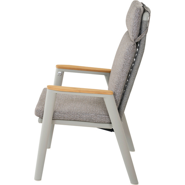 CORTINA Move Sessel matt seidengrau/taupe-grey Bouclé-Gewebe, Bez. 100% Polyester