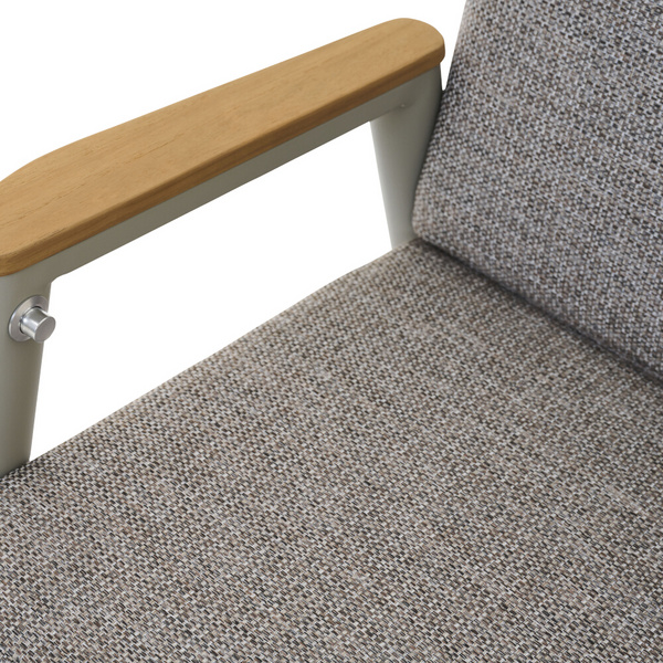 CORTINA Move Sessel matt seidengrau/taupe-grey Bouclé-Gewebe, Bez. 100% Polyester