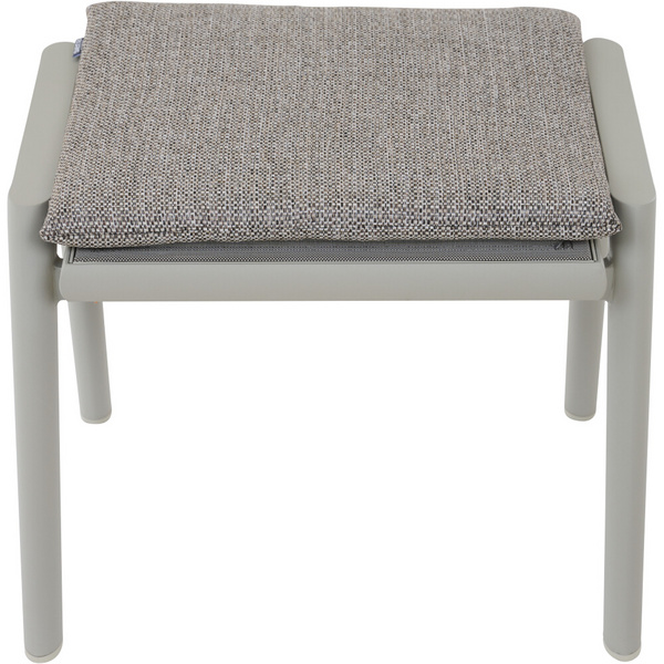 CORTINA Hocker matt seidengrau/mocca Bouclé-Gewebe, Bez. 100% Polyester