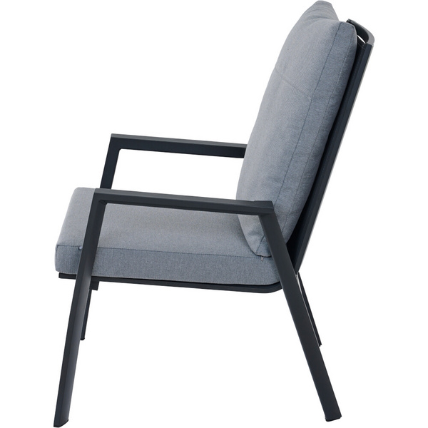 VALENCIA Comfort Plus Sessel matt anthrazit Bouclé-Gewebe, Bez. 100% Polyester