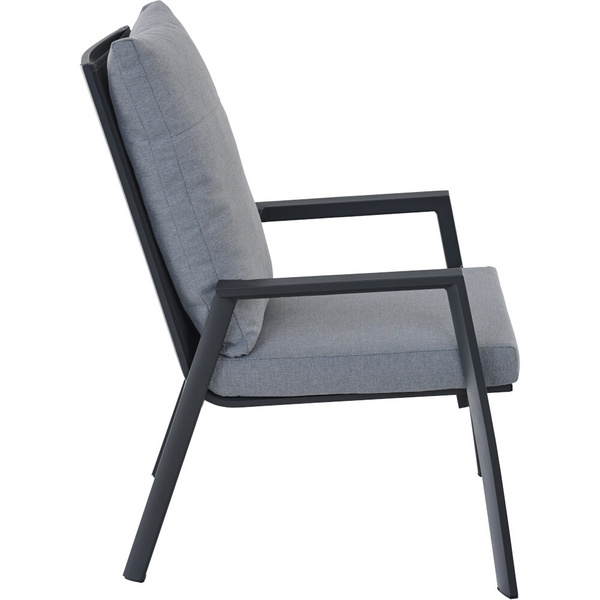 VALENCIA Comfort Plus Sessel matt anthrazit Bouclé-Gewebe, Bez. 100% Polyester