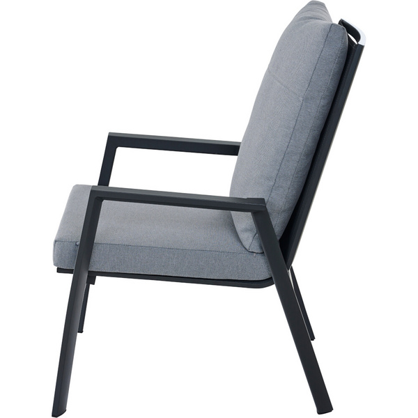 VALENCIA Comfort Plus Sessel matt anthrazit Bouclé-Gewebe, Bez. 100% Polyester
