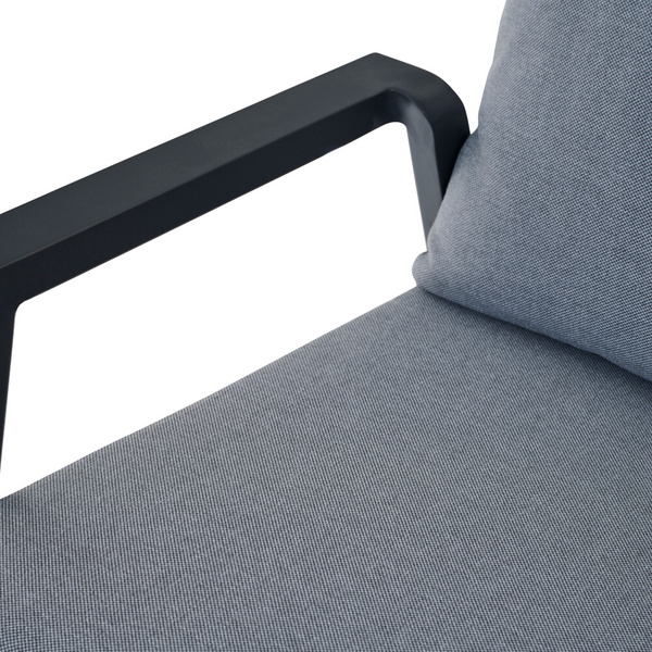 VALENCIA Comfort Plus Sessel matt anthrazit Bouclé-Gewebe, Bez. 100% Polyester