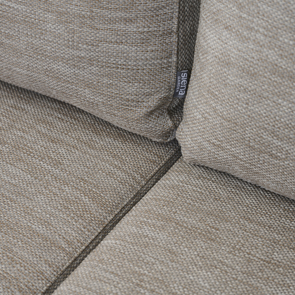 REPTON Dining Bank matt anthrazit/mix taupe Gest. Alu olive, Streben Fiberglas, Bez. 100% Polyester olive