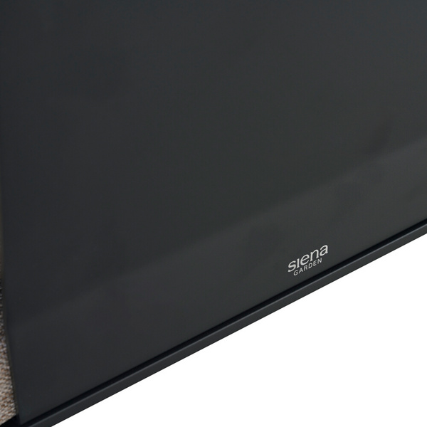 REPTON Dining Bank matt anthrazit/mix taupe Gest. Alu olive, Streben Fiberglas, Bez. 100% Polyester olive