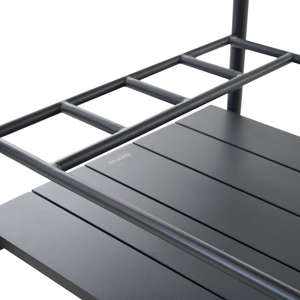 ROLITO Servierwagen matt anthrazit Gest. Alu