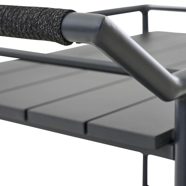 ROLITO Servierwagen matt anthrazit Gest. Alu