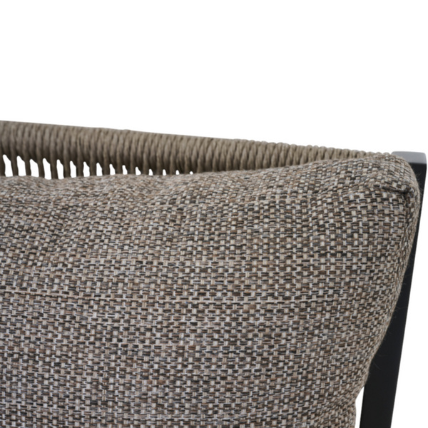 LIGURIA Comfort Plus Sessel matt anthrazit/taupe Gest. Alu seidengrau