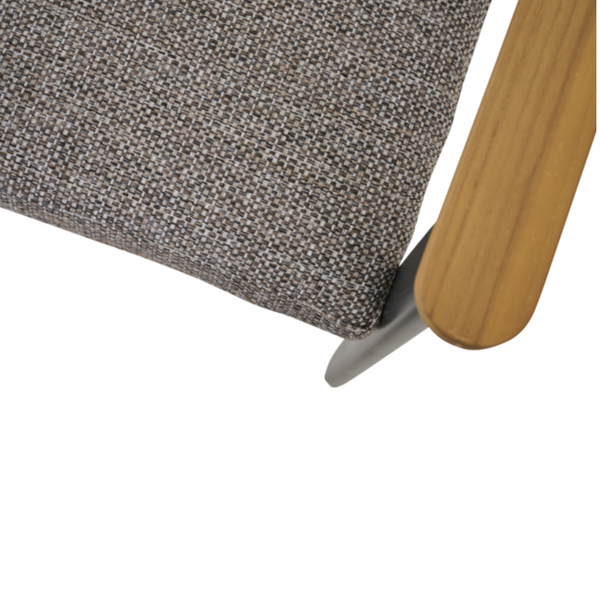 LIGURIA Comfort Plus Sessel matt anthrazit/taupe Gest. Alu seidengrau