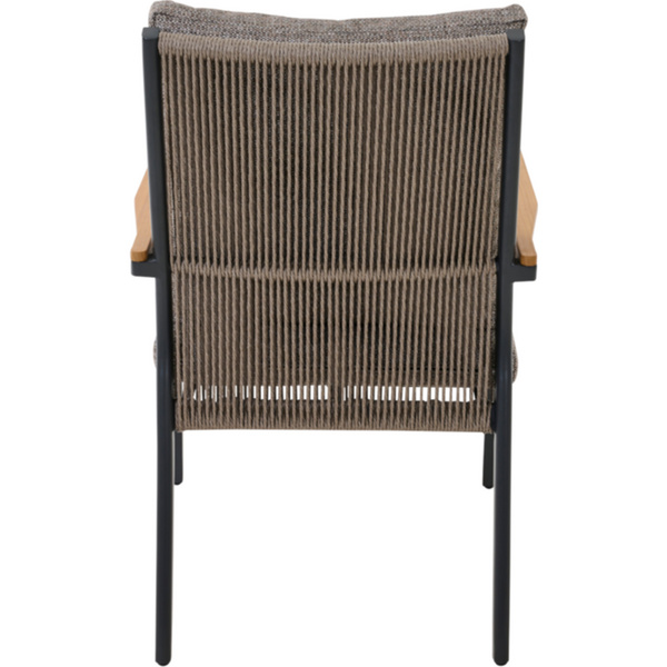 LIGURIA Comfort Plus Sessel matt anthrazit/taupe Gest. Alu seidengrau