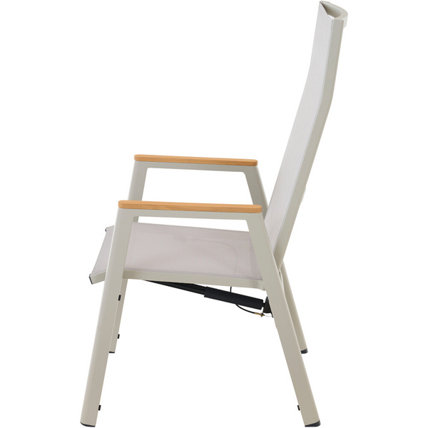 BOLOGNA Move Sessel, matt seidengrau, Ranotex® taupe-grey + Teamarmlehne Bez. 100% Polypropylen