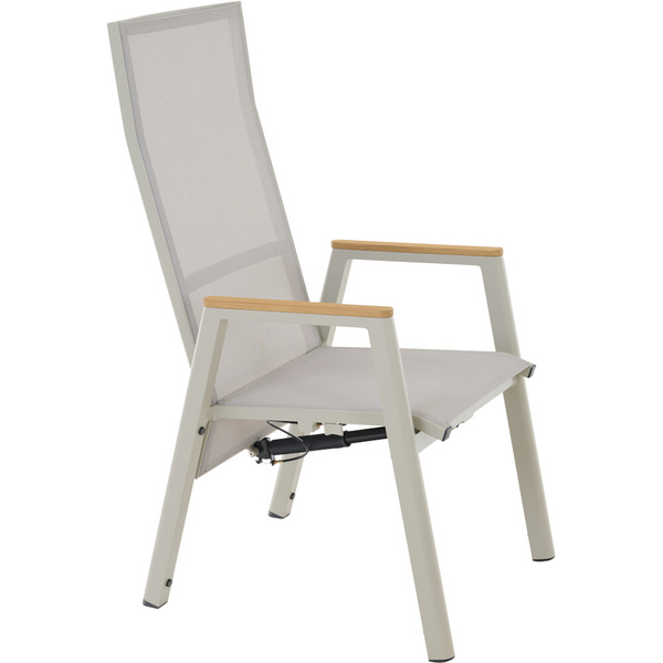 BOLOGNA Move Sessel, matt seidengrau, Ranotex® taupe-grey + Teamarmlehne Bez. 100% Polypropylen