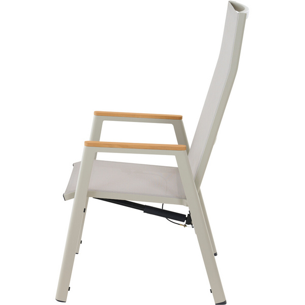 BOLOGNA Move Sessel, matt seidengrau, Ranotex® taupe-grey + Teamarmlehne Bez. 100% Polypropylen