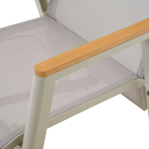 BOLOGNA Move Sessel, matt seidengrau, Ranotex® taupe-grey + Teamarmlehne Bez. 100% Polypropylen