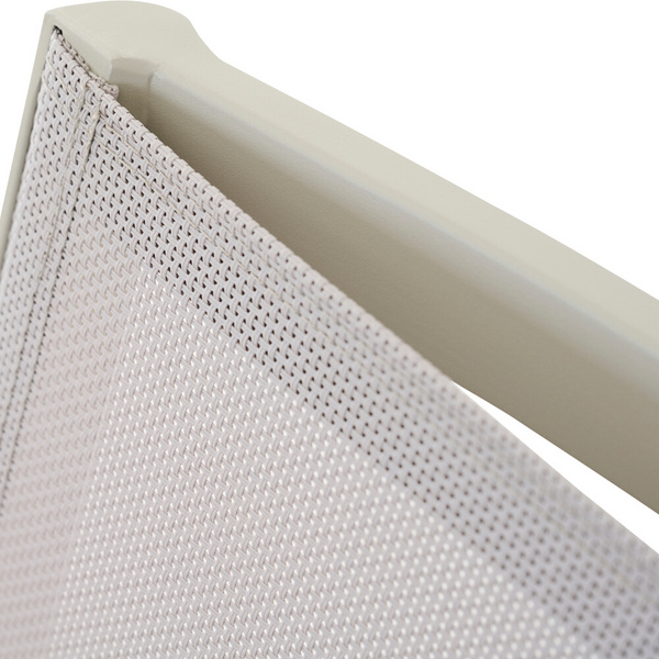 BOLOGNA Stapelsessel, matt seidengrau, Ranotex® taupe-grey + Teamarmlehne Bez. 100% Polypropylen