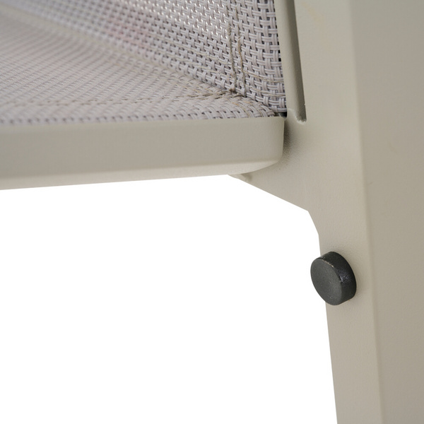 BOLOGNA Stapelsessel, matt seidengrau, Ranotex® taupe-grey + Teamarmlehne Bez. 100% Polypropylen