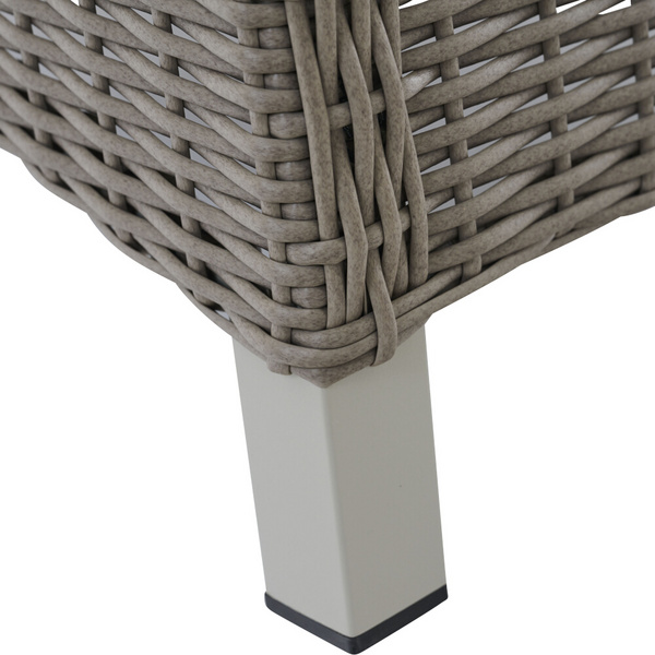 CORIDO Move Sessel matt seidengrau/taupe Teak FSC® Gest. Alu