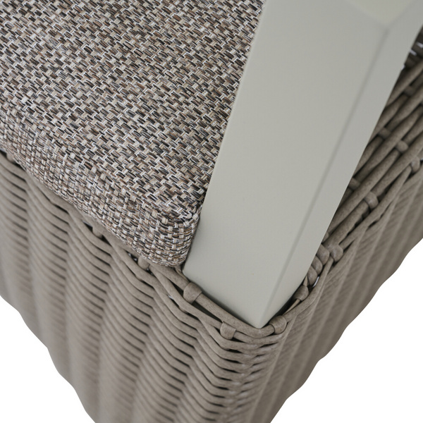 CORIDO Move Sessel matt seidengrau/taupe aus Alu