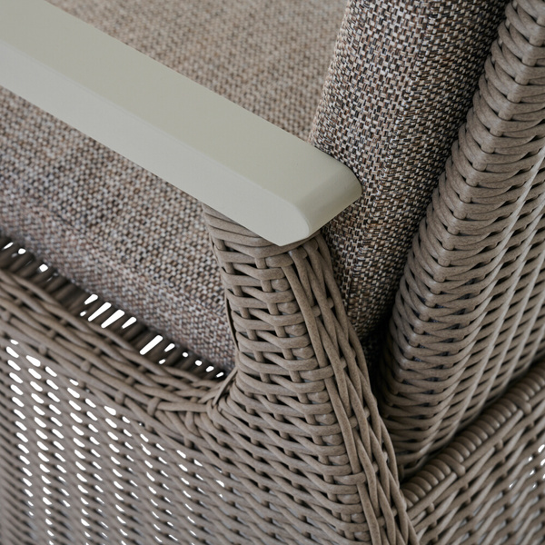 CORIDO Move Sessel matt seidengrau/taupe aus Alu