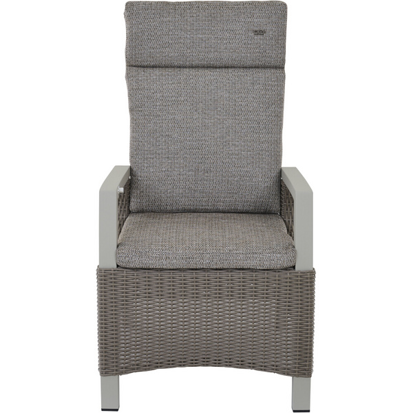 CORIDO Move Sessel matt seidengrau/taupe aus Alu