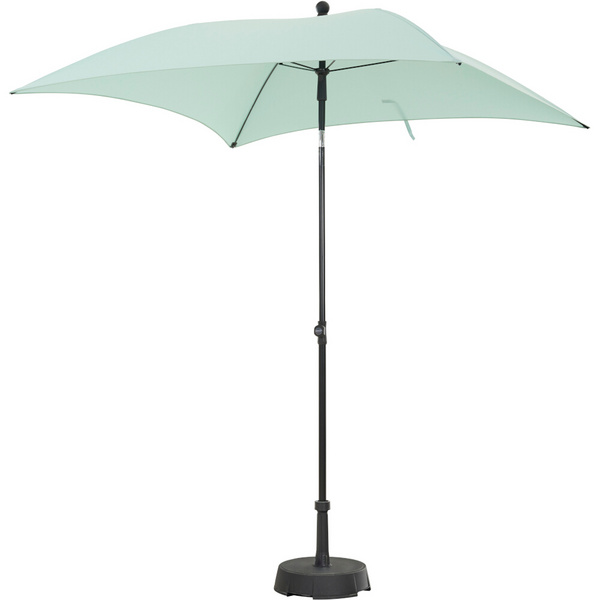 CITY Push Mittelstockschirm 180x180cm nilgrün bis Ø3m, 2x2m