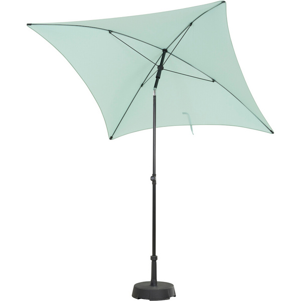 CITY Push Mittelstockschirm 180x180cm nilgrün bis Ø3m, 2x2m