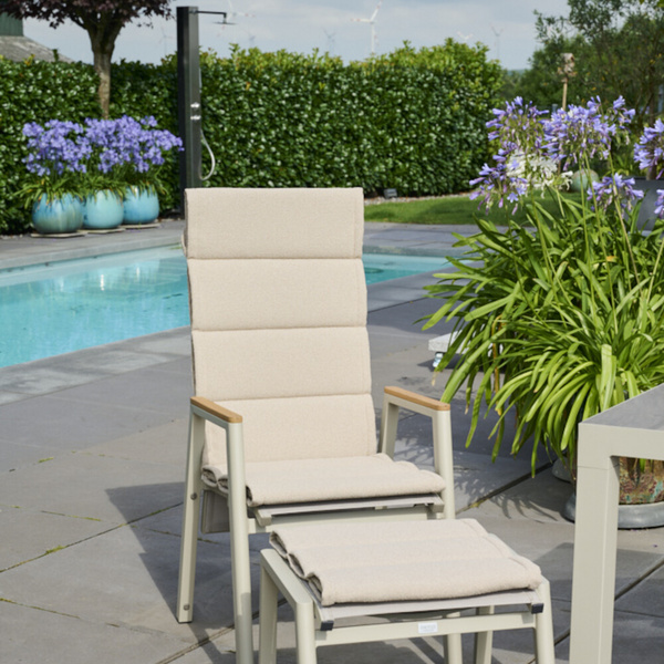 MALU Sesselauflage 123cm, Farbe toffee