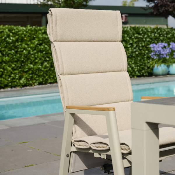 MALU Sesselauflage 123cm, Farbe toffee