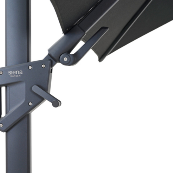 PINO N+ Ampelschirm 350x260cm anthrazit-mel. Gest. Polypropylen/Glasfaser