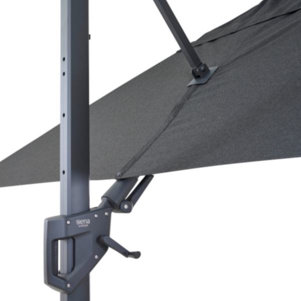 PINO N+ Ampelschirm 350x260cm anthrazit-mel. Gest. Polypropylen/Glasfaser