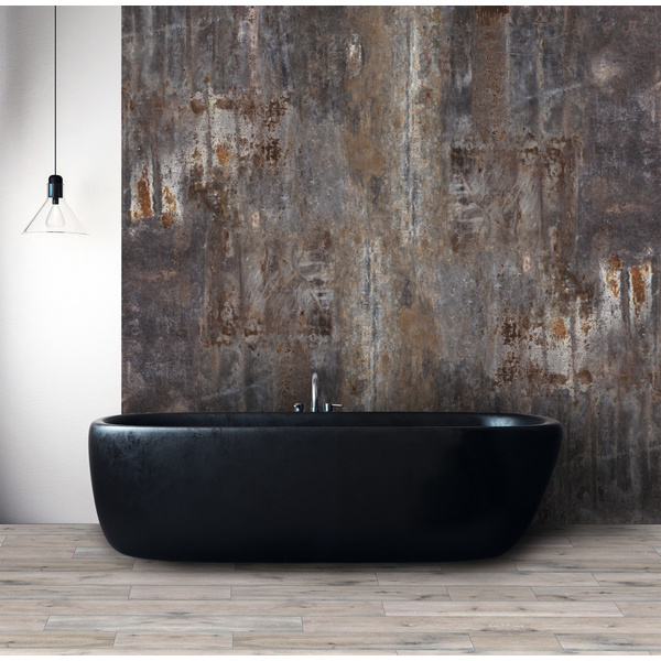 Wandvertäfelung Rocko SPC tiles R120 PT Native Steel 2800x1230x4mm