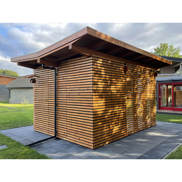 Freisitz Helena 3040 S Skand. Fichte Schmetterlingsdach, Stärke: 25mm, 300x400cm