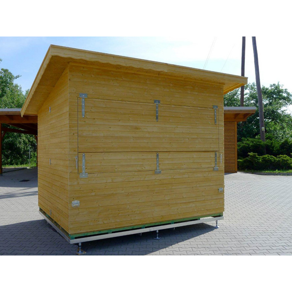 Modulhaus 123-Kiosk-P Skand. Fichte Pultdach, Stärke: 19mm, 300x250cm