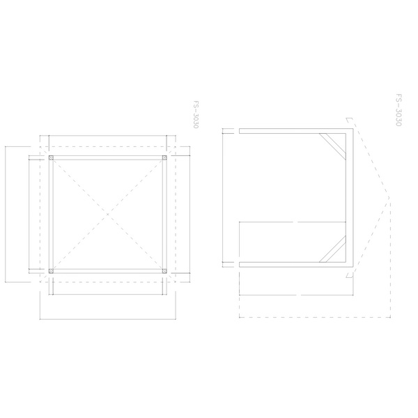 Freisitz FS-3030 Skand. Fichte Zeltdach 260x260cm