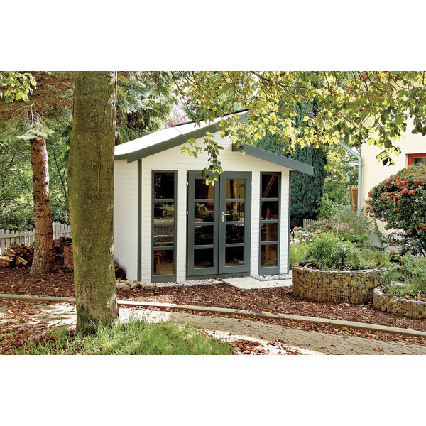 Modulhaus MH2 3030 DP Skand. Fichte Doppelpultdach, Stärke: 19mm, 300x300cm