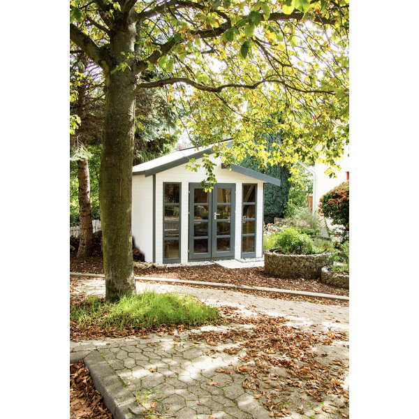 Modulhaus MH2 3030 DP Skand. Fichte Doppelpultdach, Stärke: 19mm, 300x300cm