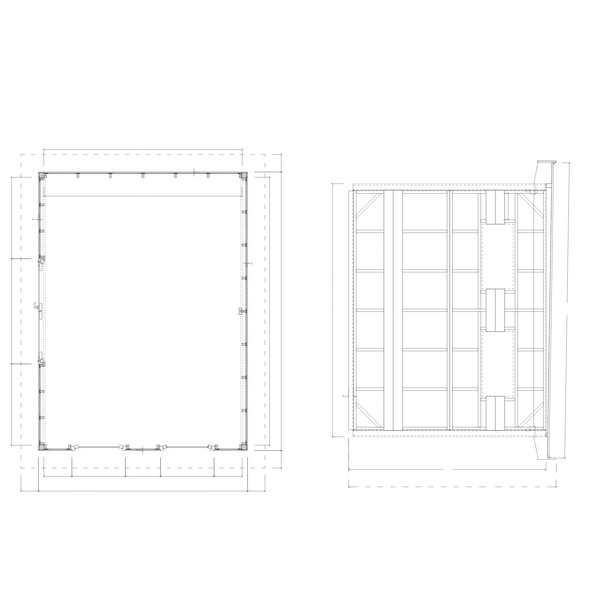 Modulhaus MHH-4030-F Skand. Fichte Flachdach, Stärke: 15mm, 400x300cm