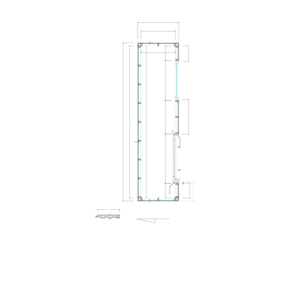Modulhaus MH 1040 F Toolbox Skand. Fichte Flachdach, Stärke: 15mm, 104x400cm