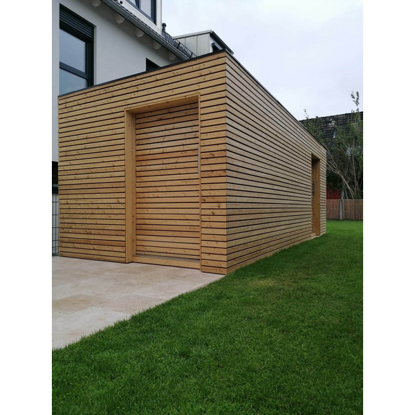 Gartenhaus Cara Easy Cubo 2966 F Skand. Fichte / Thermoholz Flachdach, Stärke: 25mm, 290x660cm