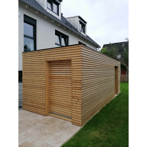 Gartenhaus Cara Easy Cubo 2966 F Skand. Fichte / Thermoholz Flachdach, Stärke: 25mm, 290x660cm