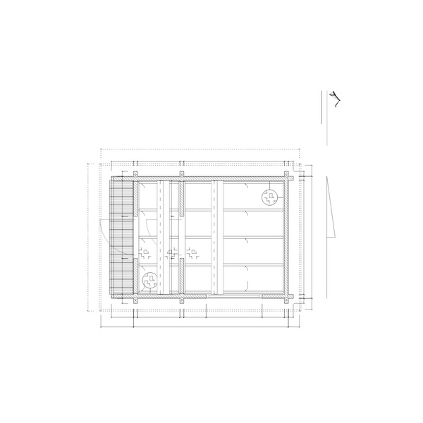 Saunablockhaus H70-2227F+40VT-2ET-FF Skand. Fichte FD, Stärke: 70mm, 220x279cm